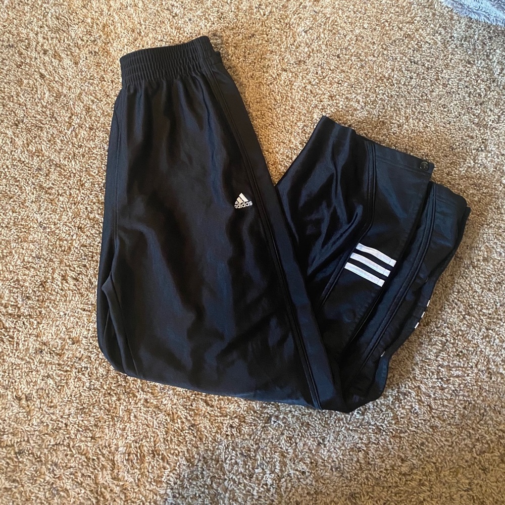 RETRO ADIDAS BLACK BREAKAWAY PANTS